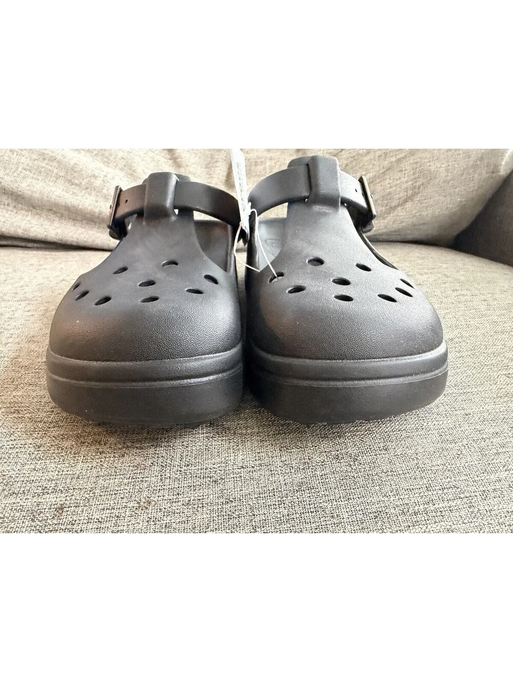 Crocs Classic Mary Jane Clog Womens Size 8 Adjustable Strap Comfort Black New